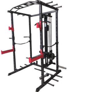 Multi-functional high-low squat rack