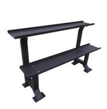 Double layer kettle bell rack