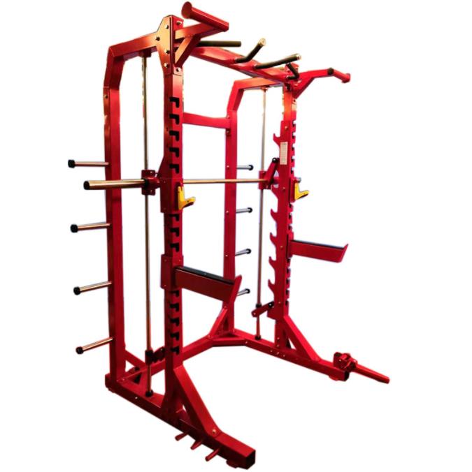 Power rack with smith